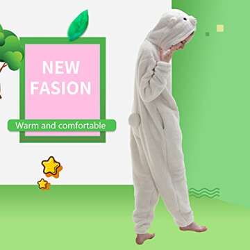 Cozy COSUSKET Alpaca Onesie Pajamas for Adults