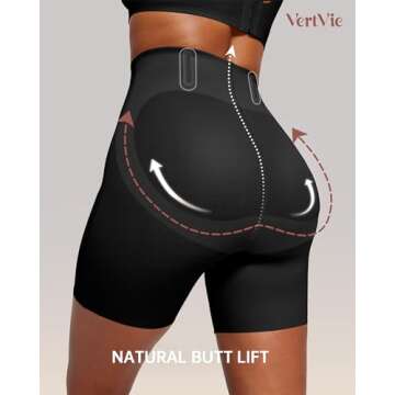 Vertvie Tummy Control Shapewear Shorts for Women