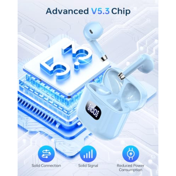 KTGEE Wireless Bluetooth 5.3 Earbuds | 40Hrs Battery