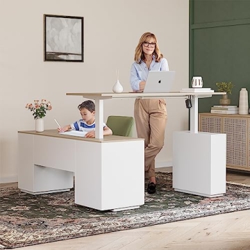 FEZIBO Electric Height Adjustable Desk for Home Office