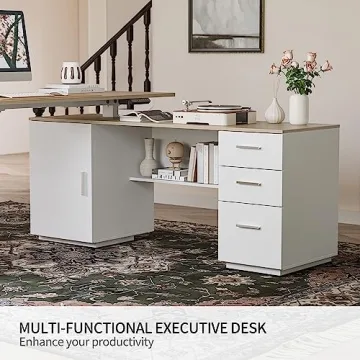 FEZIBO Electric Height Adjustable Desk for Home Office