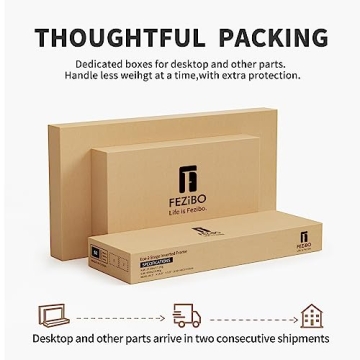 FEZIBO Electric Height Adjustable Desk for Home Office