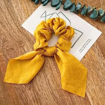 Silk Bow Scrunchies for Women - Stylish & Versatile