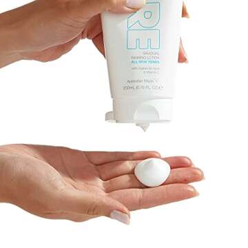 Bondi Sands PURE Gradual Tanning Lotion | Hydrates with Hyaluronic Acid for a Glowing Tan, Fragrance Free, Cruelty Free, Vegan | 6.76 Oz/200 mL