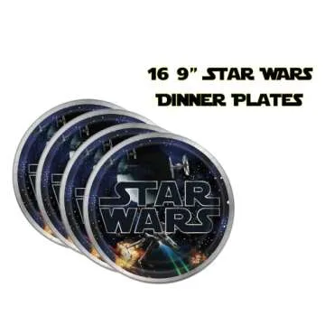 Star Wars Birthday Party Supplies Bundle For 16 Celebrants