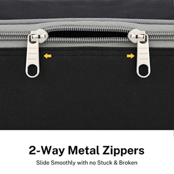 Donner 40 41 Inch Acoustic Guitar Case, 5 mm Thick Padding Sponge 600D Ripstop Waterproof Nylon Soft Acoustic Guitar Bag with Dual Adjustable Shoulder Strap and Thick Sponge Handle, Black