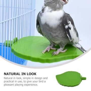 Plastic Bird Perches for Cage: Cockatiel Perch Bird Platform Parrot Cage Accessory Parakeet Perch Pl...