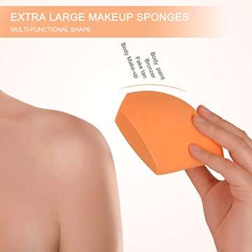 XL EXTRA LARGE Make Up Beauty Sponges Blender-Product contains: 1x Extra Large(10 cm) and 1 Sponge H...