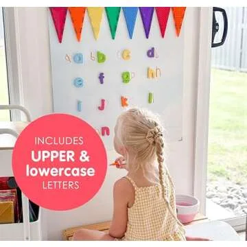 Curious Columbus Magnetic Letters and Numbers for Toddlers. Foam Alphabet Fridge Magnets and Numbers for Kid Learning. 123 ABC Toddler Magnets for Refrigerator