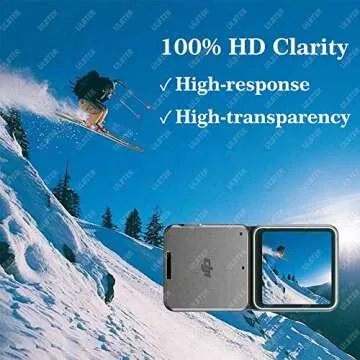 Lens Screen Protector for DJI Action 2 Dual-Screen Combo [2+4Pack], ULTER Tempered Glass Cover 0.3mm 9H Hardness Anti-Scrach Anti-Fingerprint Anti-Bubble