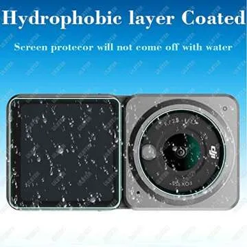 Lens Screen Protector for DJI Action 2 Dual-Screen Combo [2+4Pack], ULTER Tempered Glass Cover 0.3mm 9H Hardness Anti-Scrach Anti-Fingerprint Anti-Bubble