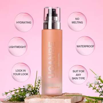 UCANBE Dewy Makeup Setting Spray, Moisturizing Finishing Spray Long Lasting Face Mist, Lightweight H...