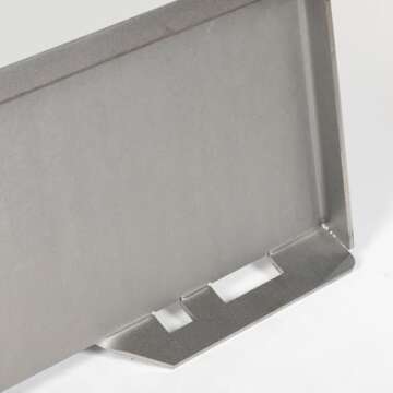 Titan Attachments 3/8" Universal Quick Tach Mount Plate, Thick Skid Steer Base Mount Plate Attachment, Compatible with Kubota, Bobcat Skid Steers and Tractors, Standard Quick Attach