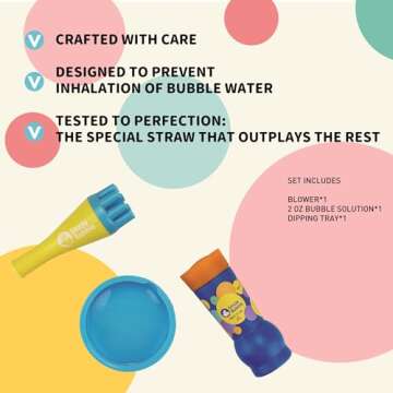 Uncle Bubble Mini Bubble Blower for Kids - Safe & Fun!