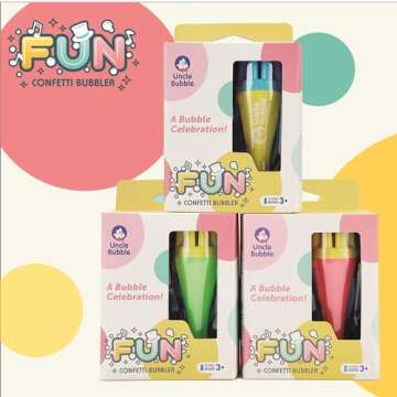 Uncle Bubble Mini Bubble Blower for Kids - Safe & Fun!