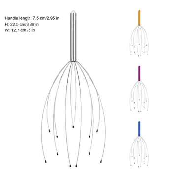 Yeipis 4 Pack Scalp Massagers, Handheld Head Massage Tingler, Scratcher for Deep Relaxation, Hair St...