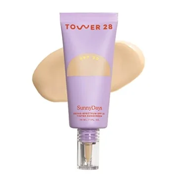 2-in-1 Tower 28 SPF 30 Tinted Mineral Sunscreen - Light Coverage for Sensitive Skin