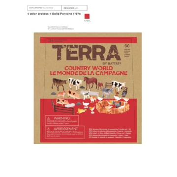 Barnyard Bucket 60Pc Farm Animal Toy Set for Kids