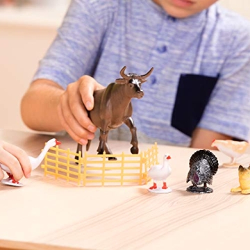 Barnyard Bucket 60Pc Farm Animal Toy Set for Kids