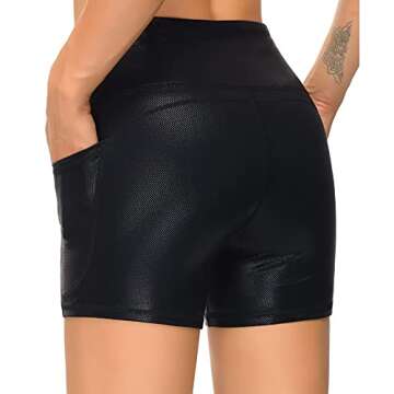 Comfortable High Waist Yoga Shorts with Pockets