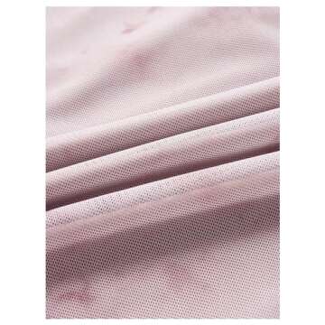 GORGLITTER Women's Floral Summer Bodycon Wedding Guest Dresses Mesh Ruched Fishtail Birthday Going Out Party Midi Dress Apricot Small