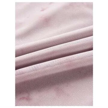 GORGLITTER Women's Floral Summer Bodycon Wedding Guest Dresses Mesh Ruched Fishtail Birthday Going Out Party Midi Dress Apricot Small