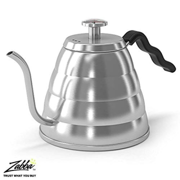 Precision Brewing Coffee Gator Gooseneck Kettle with Thermometer