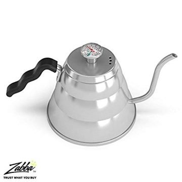 Precision Brewing Coffee Gator Gooseneck Kettle with Thermometer
