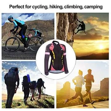 Cycling Jersey Women Long Sleeve Bike Shirts Jacket Breathable Bicycle Clothing Biker Tops Cyclist Apparel with Pockets