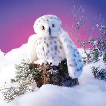 Folkmanis Snowy Owl Puppet for Imaginative Play