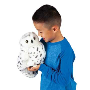 Folkmanis Snowy Owl Puppet for Imaginative Play