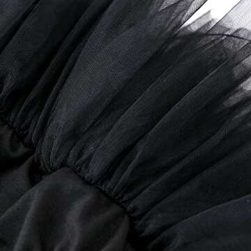 Baby Girls Tutu Skirts with Diaper Cover Newborn Tutu Skirts Sets with Headband for Birthday Photoshoot (0-6Months Black