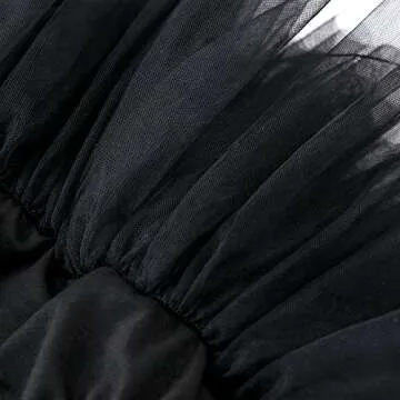 Baby Girls Tutu Skirts with Diaper Cover Newborn Tutu Skirts Sets with Headband for Birthday Photoshoot (0-6Months Black