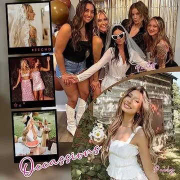 REECHO Clip in Hair Extensions, 4PCS Blonde Hair Extensions 24" Thick Long Beach Waves hair extensions HE003 Invisible Lace Weft Natural Soft Hairpieces for Women – Platinum Blonde