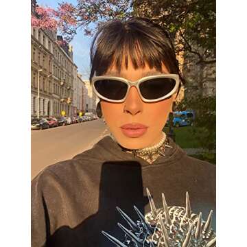 AIEYEZO Stylish Wrap Around Sports Sunglasses for All