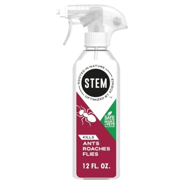 Stem Kills Ants, Roaches And Flies: Plant-Based Active Ingredient Bug Spray, Botanical Insecticide F...