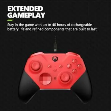Xbox Elite Series 2 Core Wireless Gaming Controller – Red – Xbox Series X|S, Xbox One, Windows PC, Android, and iOS