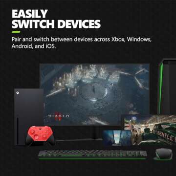 Xbox Elite Series 2 Core Wireless Gaming Controller – Red – Xbox Series X|S, Xbox One, Windows PC, Android, and iOS