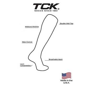 TCK Elite USA Flag Patriot Knee High Sports Socks