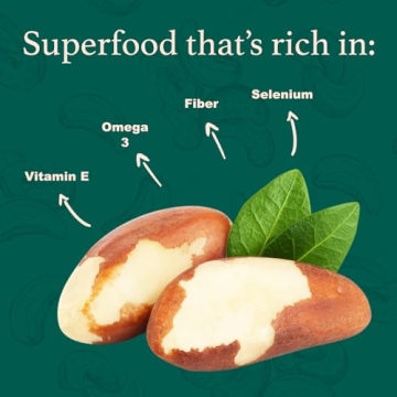 32oz Raw Brazil Nuts Fresh Resealable Bag Vegan Kosher Nut