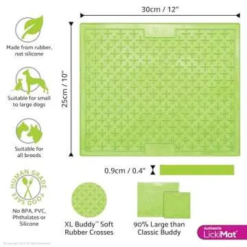 LickiMat X Large Breed Buddy Dog Lick Mat for Anxiety Relief and Slow Feeding