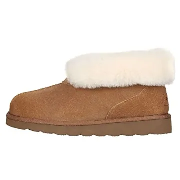 PAMIR Women's Sheepskin Boot Slippers for Ultimate Comfort