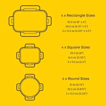 JoyJolt 24pc Borosilicate Glass Storage Containers with Lids. 12 Airtight, Freezer Safe Food Storage...
