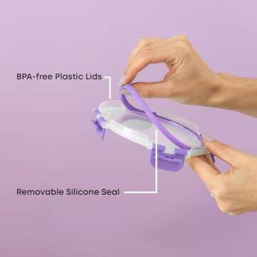 JoyJolt 24pc Borosilicate Glass Storage Containers with Lids. 12 Airtight, Freezer Safe Food Storage Containers, Pantry Kitchen Storage Containers, Glass Meal Prep Container for Lunch