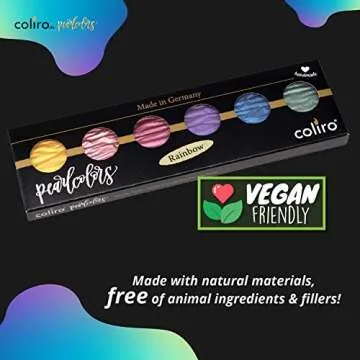 Coliro Finetec Artist Mica Watercolour M710 Rainbow Set