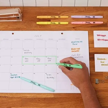 Sharpie Pocket Highlighters Mild Pastel 12-Count Chisel Tip