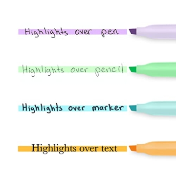 Sharpie Pocket Highlighters Mild Pastel 12-Count Chisel Tip