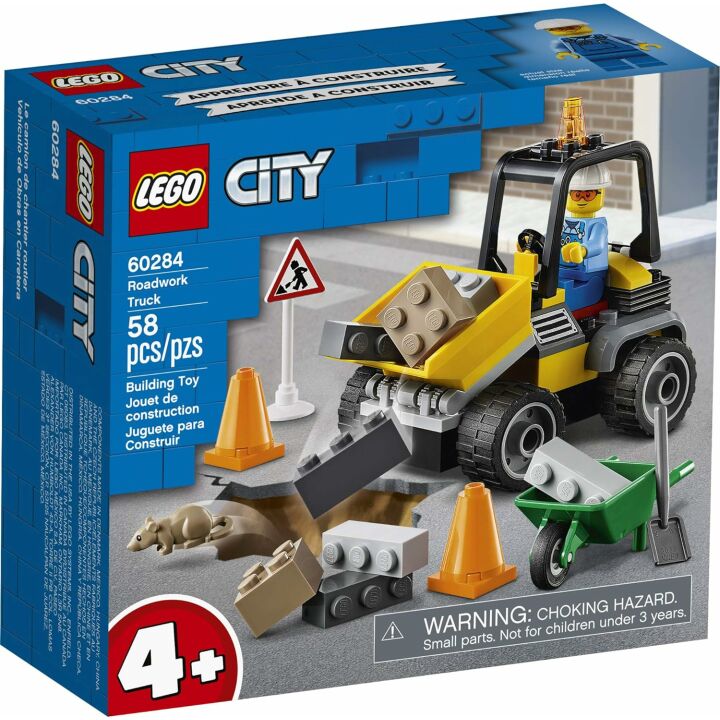 LEGO City Roadwork Truck Building Kit for Kids