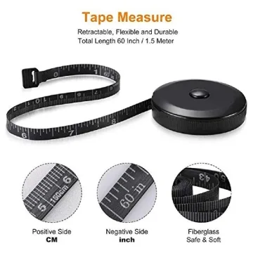 98cm Dual Sided Soft Tape Measure Set for Sewing