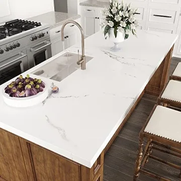 VEELIKE 15.7''x118'' Marble Contact Paper Waterproof Self Adhesive